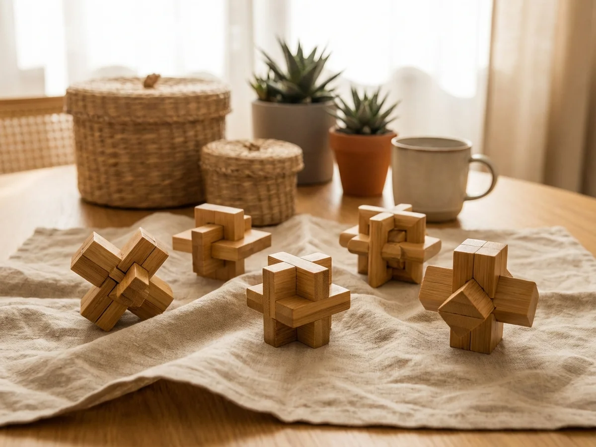 Eco-Friendly Bamboo Puzzles - 1