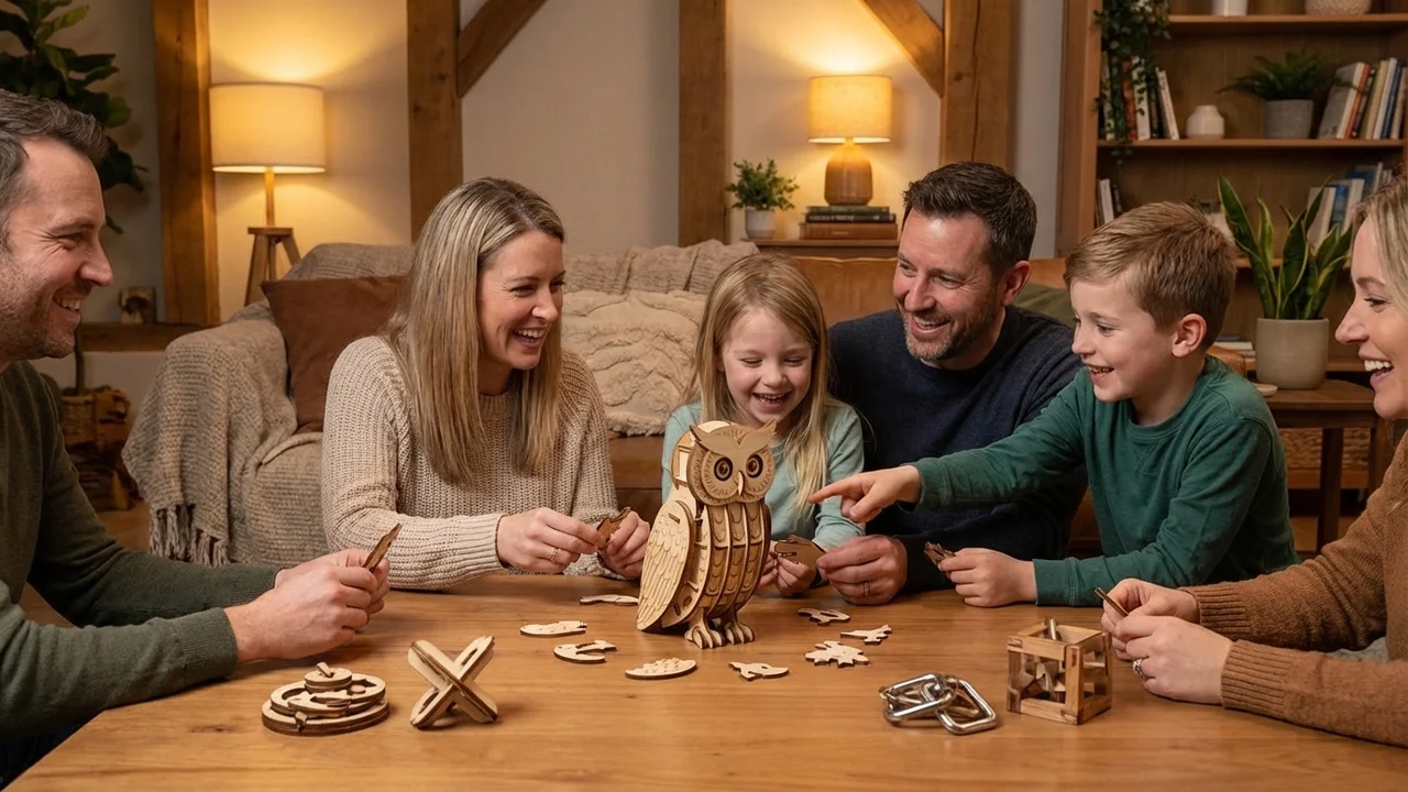 3D-puinen Pöllöpalapeli — Ekologinen Kokoamisveistos - 6