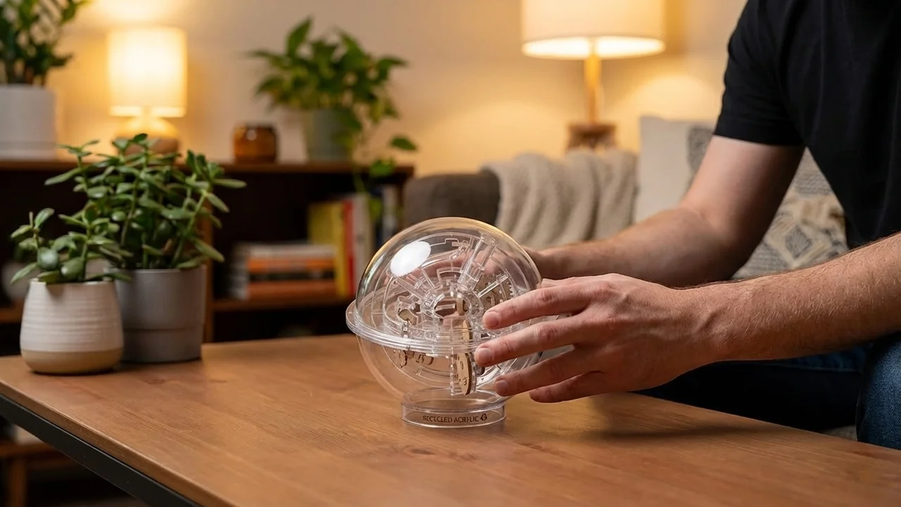 Akryylinen Pallolabyrintti — 3D-sokkelo 100 Esteellä - 5