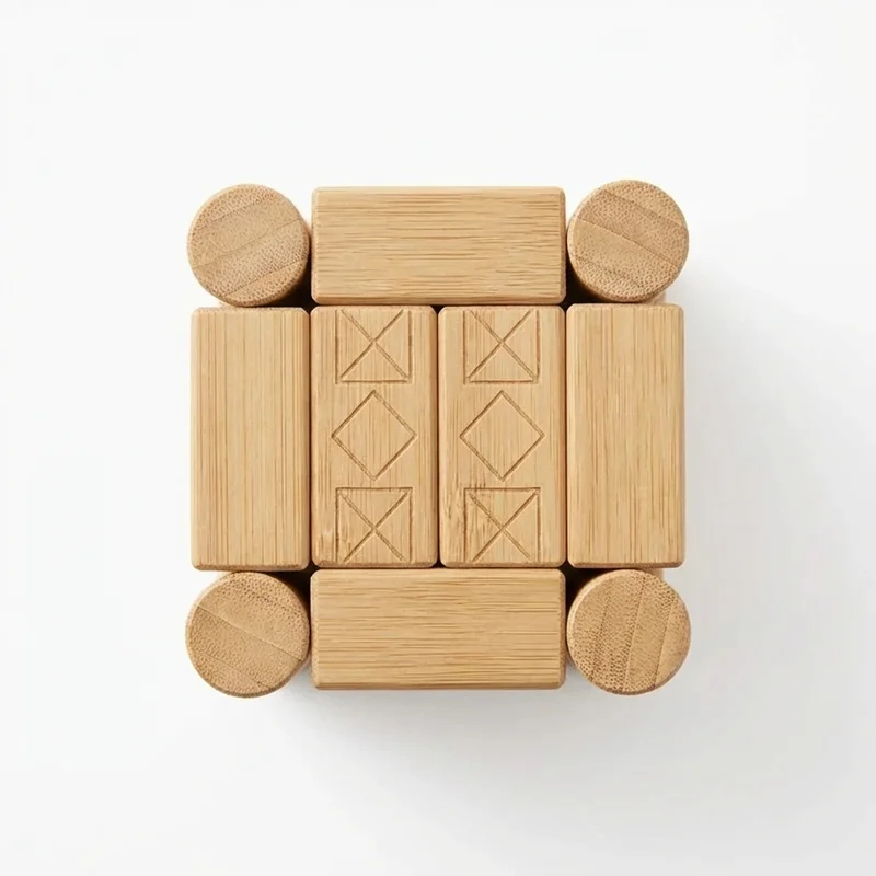 Bambusta valmistettu tornipinoamispalapeli — Helppo ekologinen rakennushaaste - 2