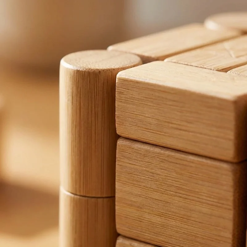 Bambusta valmistettu tornipinoamispalapeli — Helppo ekologinen rakennushaaste - 3