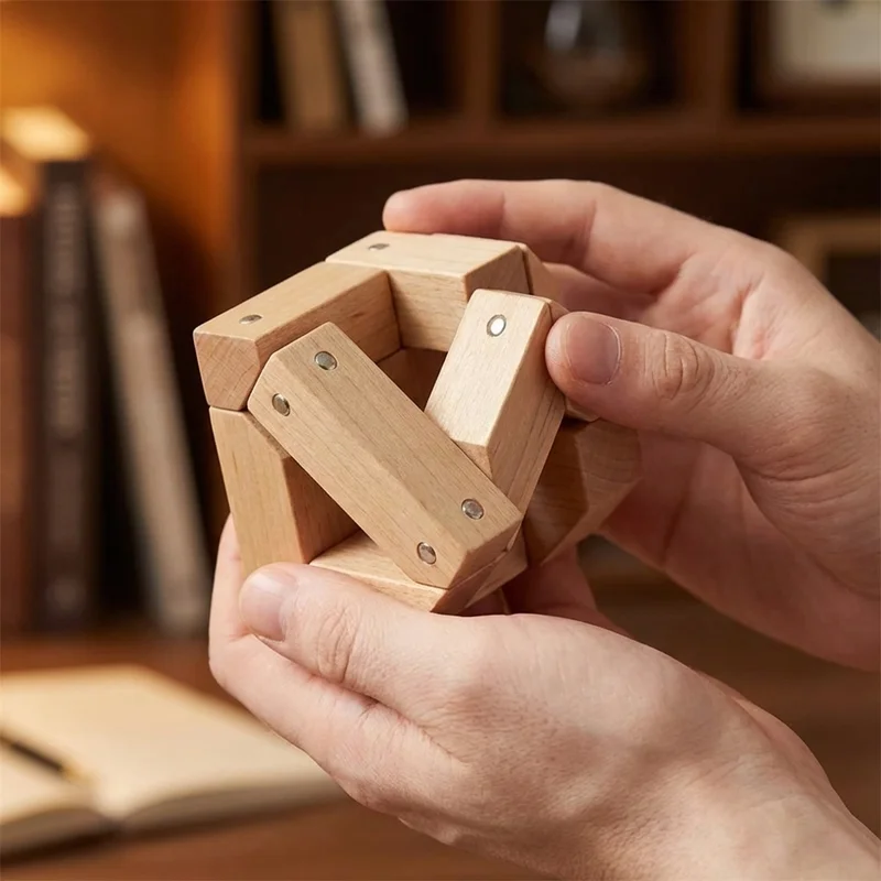 Puinen Käärmepalapeli — Helppo Taitettava Aloittelijan Pähkinä - 4