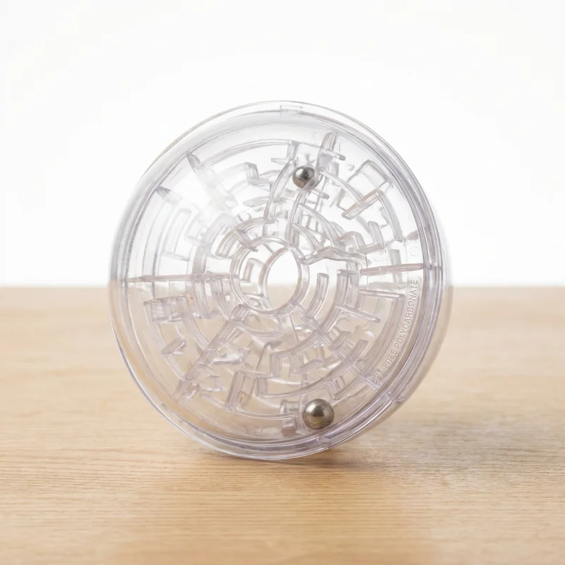 3D Labyrinth Ball Puzzle — Medium 100-Barrier Maze Challenge - 1