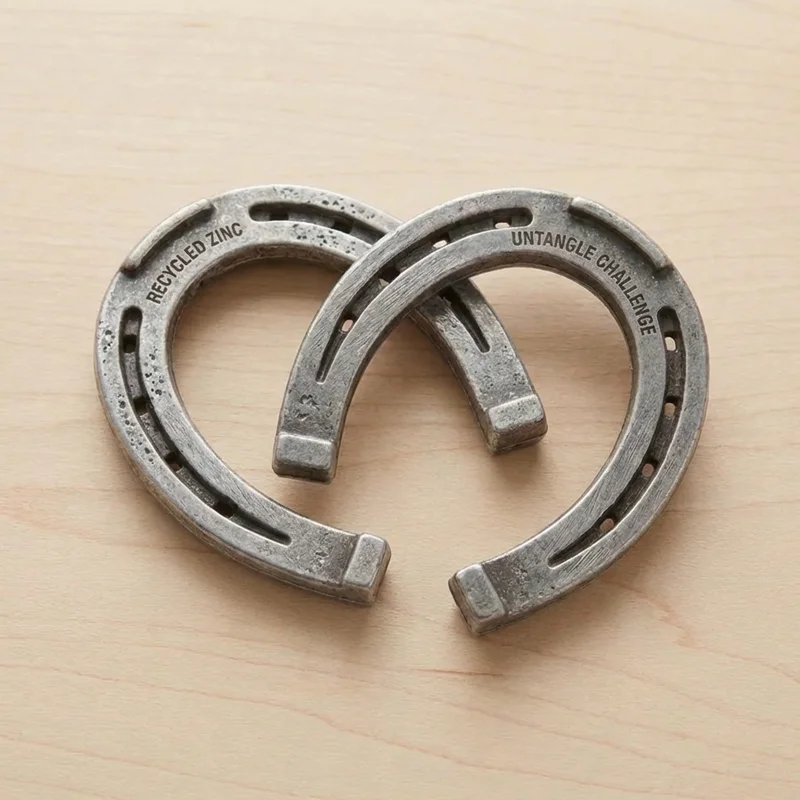 Metallinen hevosenkenkäpalapeli — Helppo klassinen irrotushaaste - 2