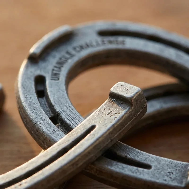 Metallinen hevosenkenkäpalapeli — Helppo klassinen irrotushaaste - 3