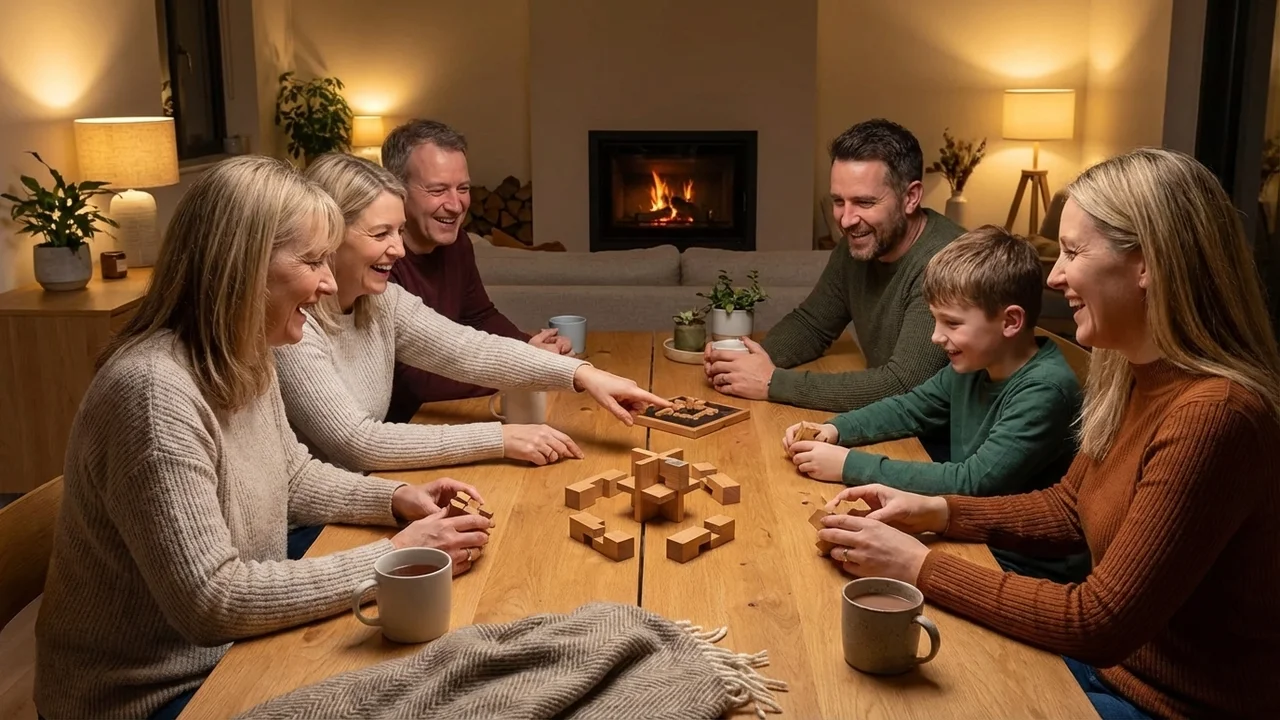 Puinen tähti­pulma — Keskivaikea 6-osainen burr-haaste - 6