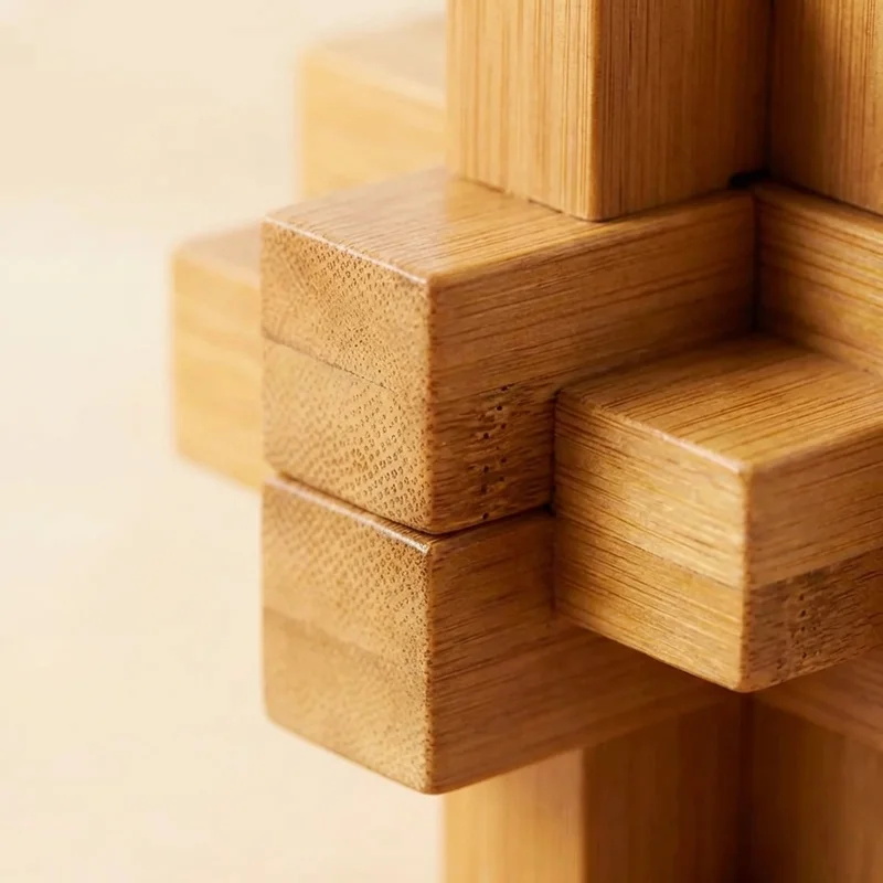 Bambutähti-burr-pulma — Vaikea geometrinen aivopähkinä - 3