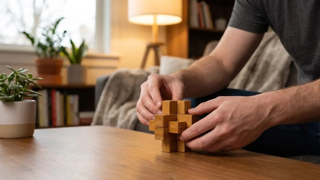 Bambutähti-burr-pulma — Vaikea geometrinen aivopähkinä - 5