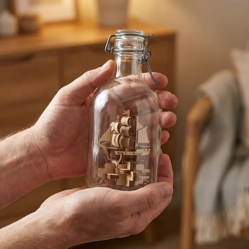 Lasipullopulma — Keskivaikea laiva pullossa -haaste - 4