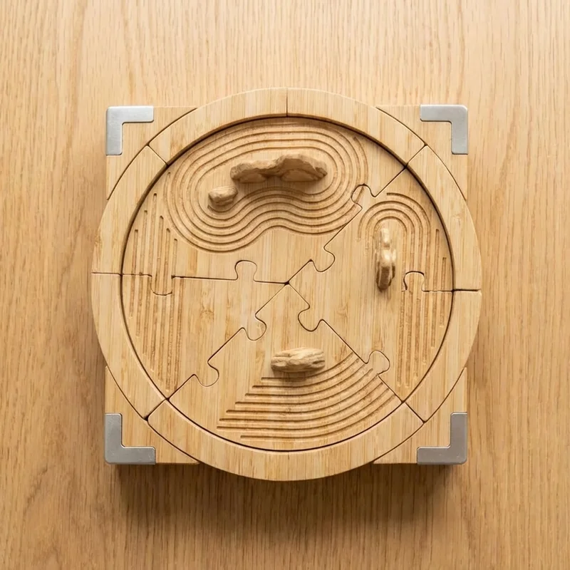 Bambusta valmistettu zen-puutarhapulma — Keskivaikea rauhoittava haaste naisille - 2