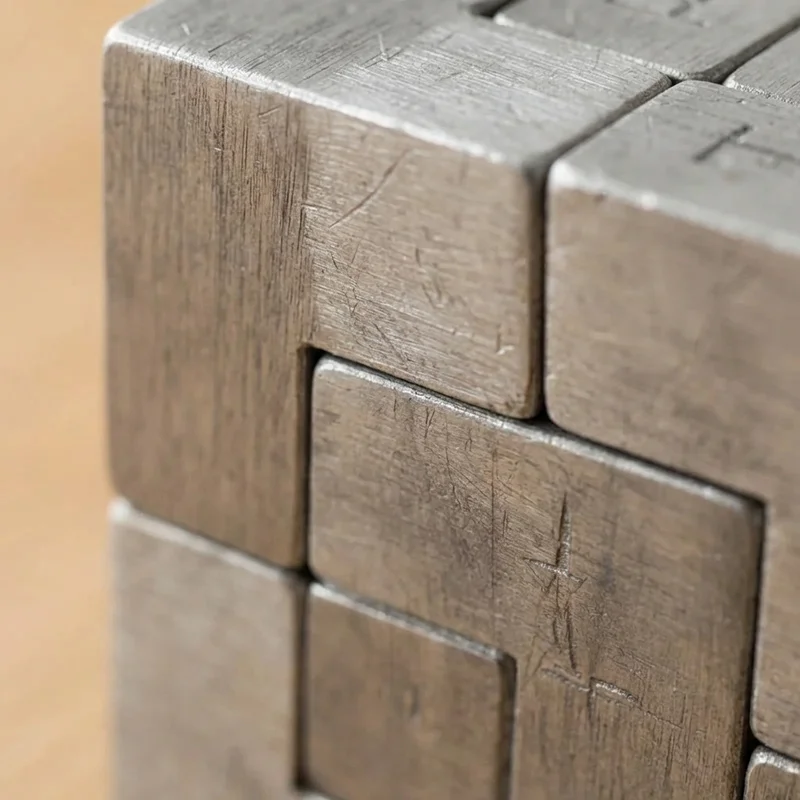 Metallivalu Äärettömyyskuutio — Vaikea Lukittava Palapeli - 3