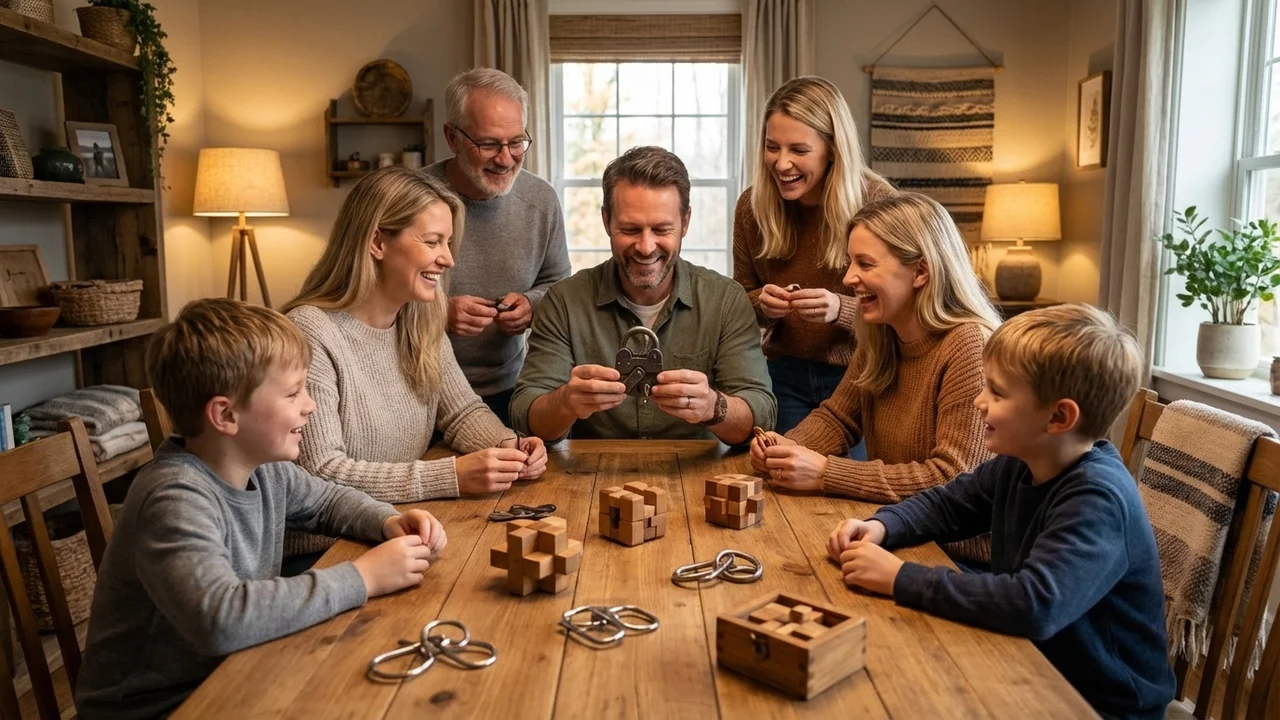 Valurautainen Tempputukkopähkinä — Vaikea Piilotettu Avaimenreikä - 6