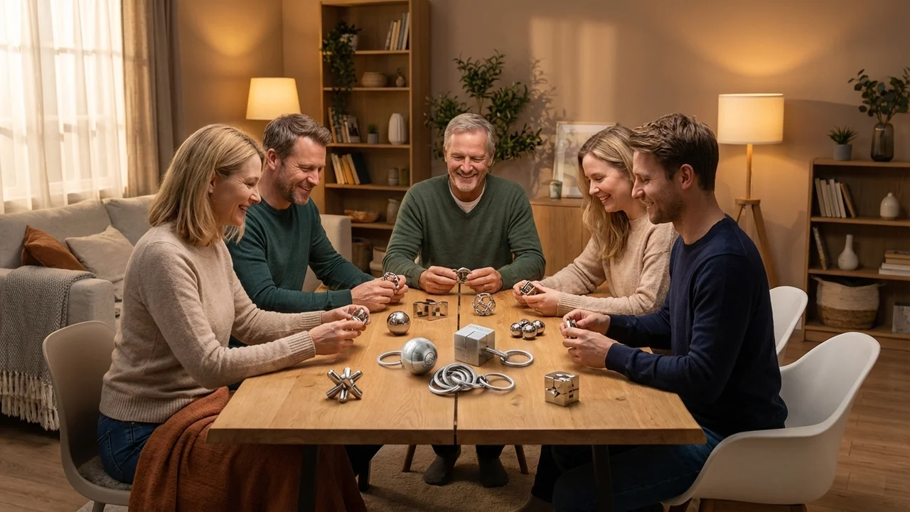 Kromilabyrintti-avaimenperäsetti — Helppo kannettava yrityspulma - 6