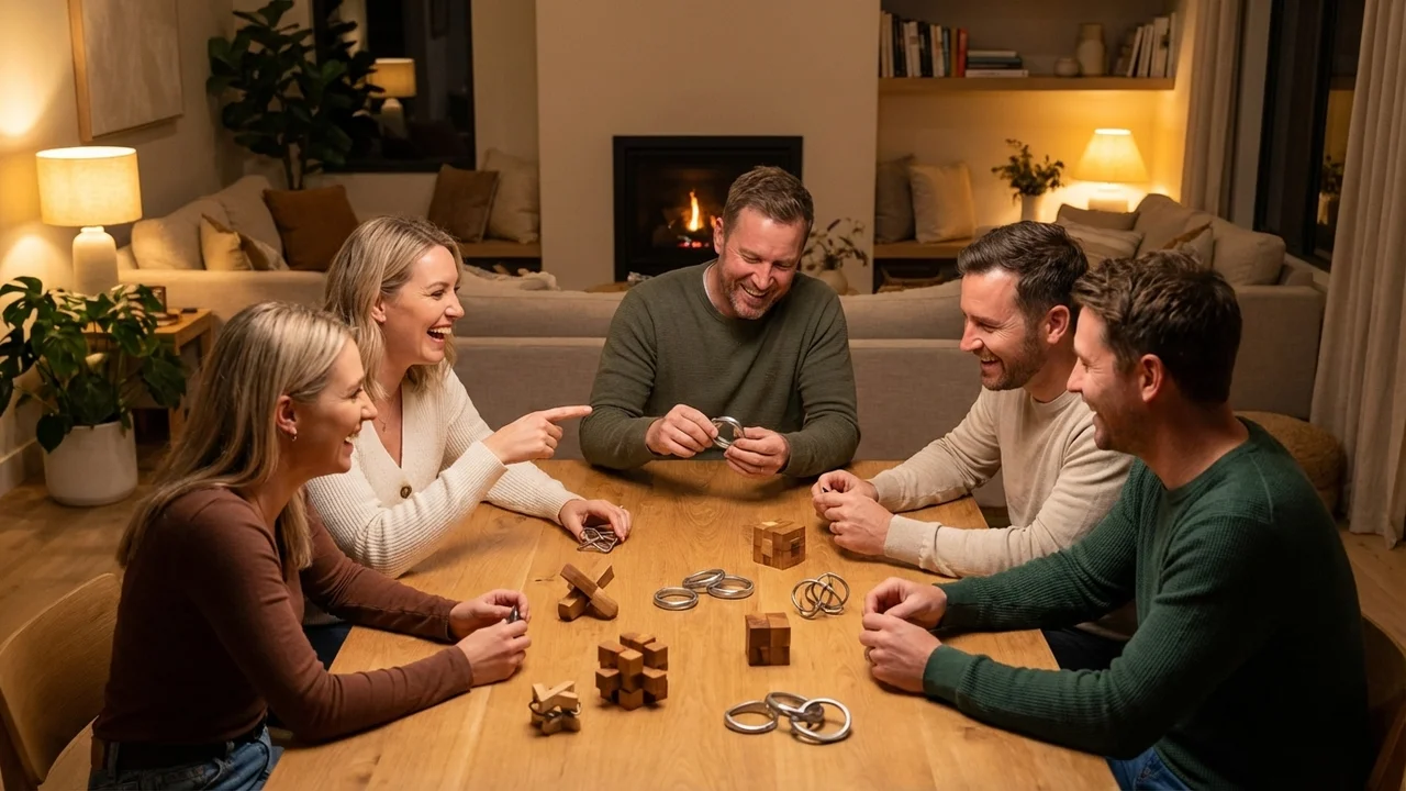 Valettu metallinen horisonttirengas­palapeli — Helppo pyörivä nauha-aivopähkinä - 6