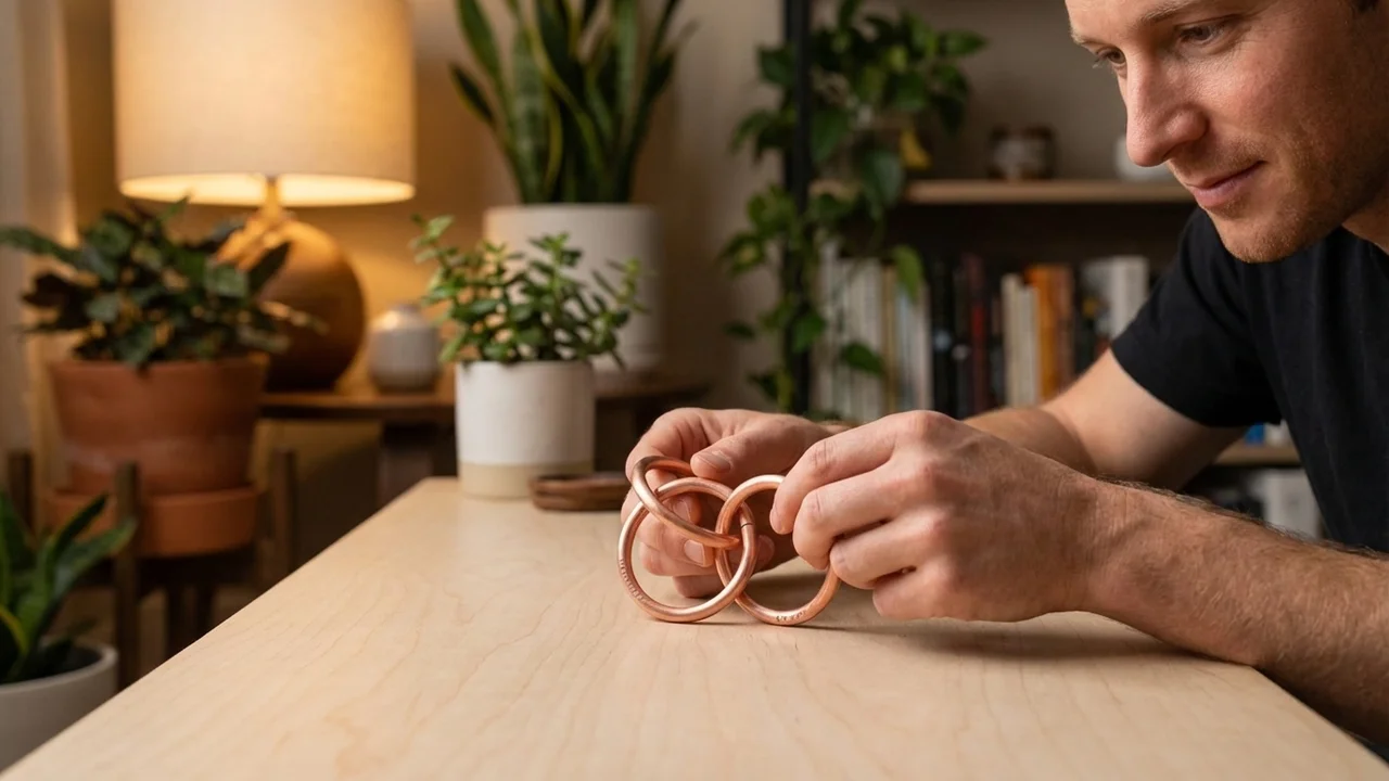 Kuparinen rengaspulmasetti — Helppo tyylikäs aivopähkinä naisille - 5