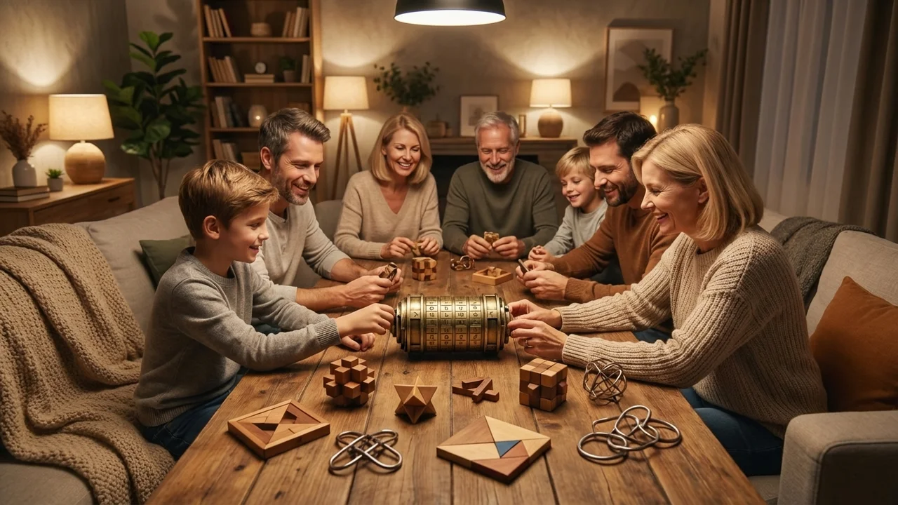 Messinkinen Cryptex-palapeli — Keskitaso 5-renkainen Da Vinci -lukko - 6