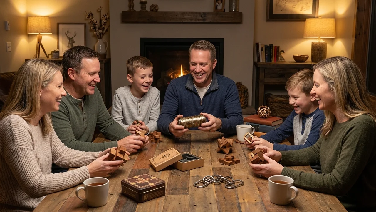 Sinkkiseoksinen Cryptex — Vaikea 6-renkainen steampunk-yhdistelmälukko - 6