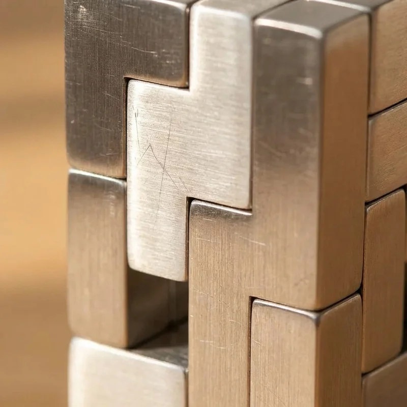 Metallinen johtokunnan pulma­torni — Vaikea pöytäpulmahaaste - 3