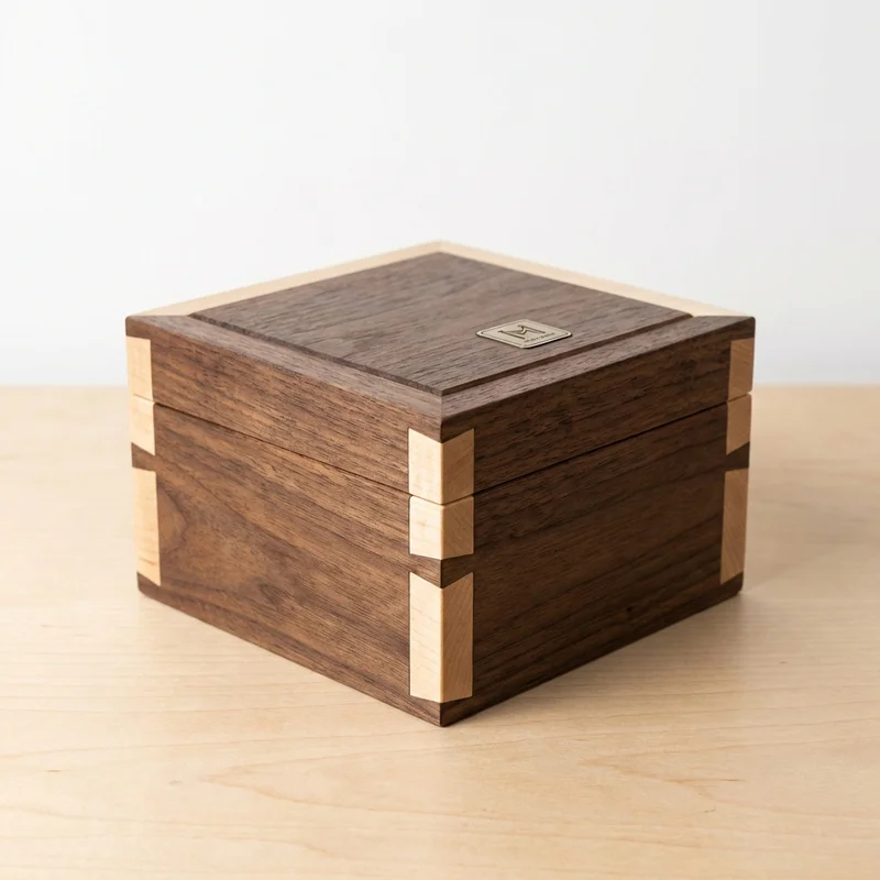 Hardwood Impossible Dovetail Box — Expert Secret Opening - 1
