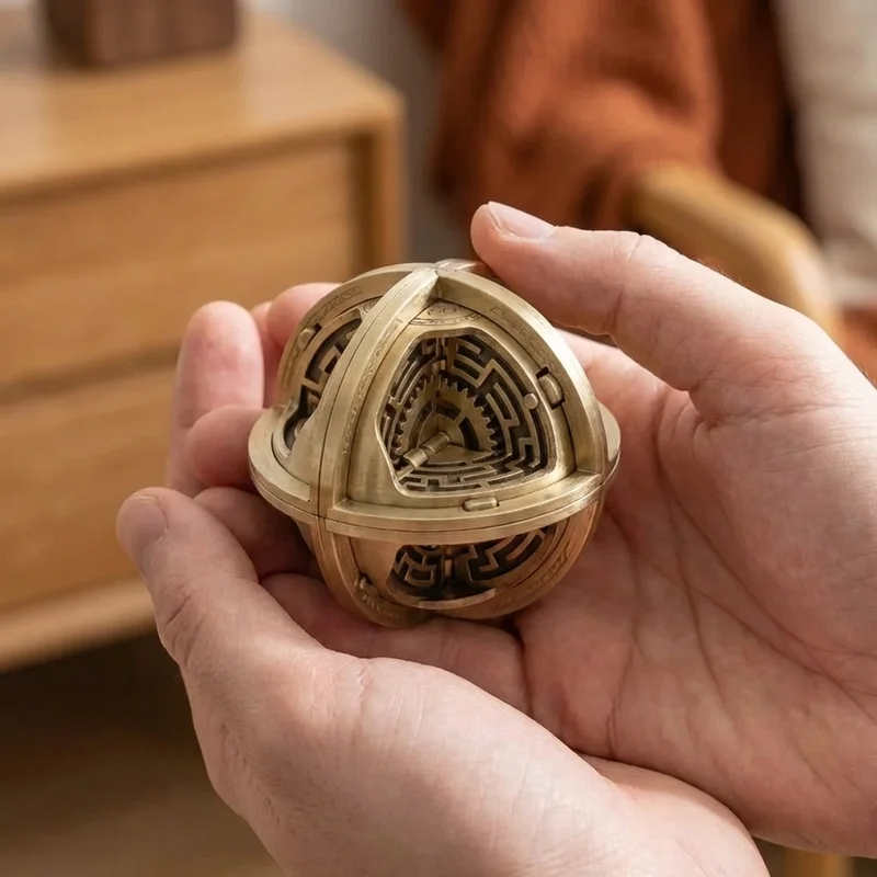 Metallinen labyrinttilukkopalapeli — Ekspertti sisäinen sokkelomekanismi - 4