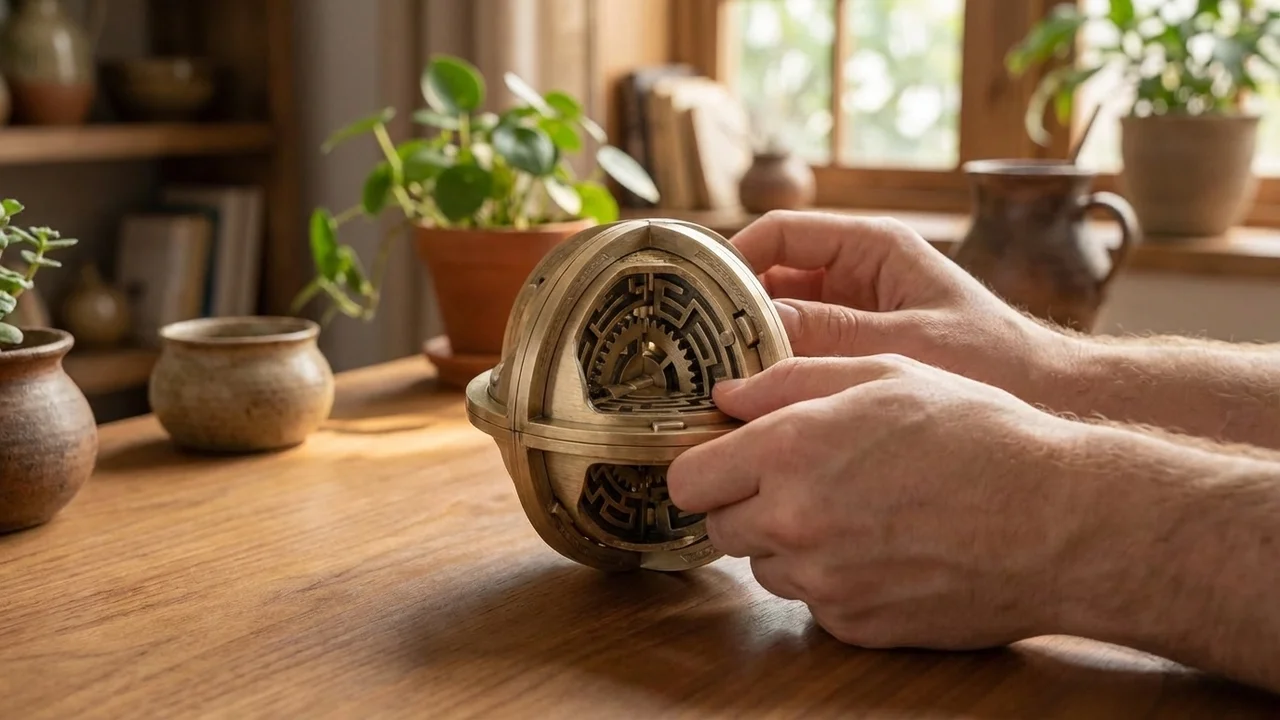 Metallinen labyrinttilukkopalapeli — Ekspertti sisäinen sokkelomekanismi - 5