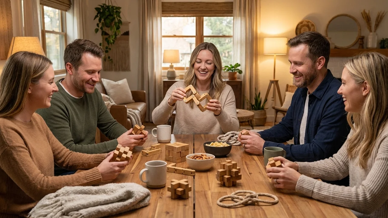 Bambusta valmistettu käärme­kuutio — Helppo käännettävä lasten aivopähkinä - 6