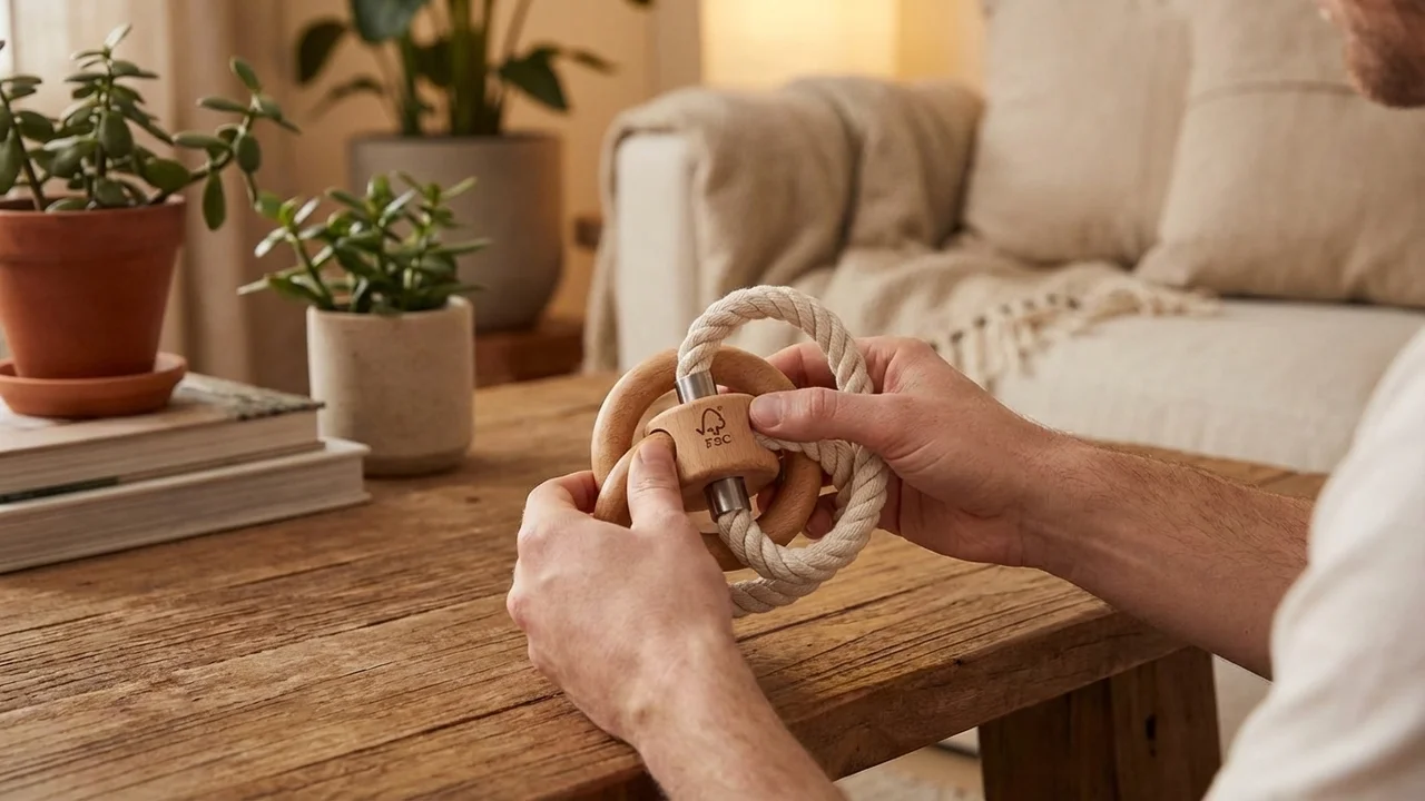 Puuvillaköysisilmukkapalapeli — Helppo naru-puu-aivopähkinä - 5