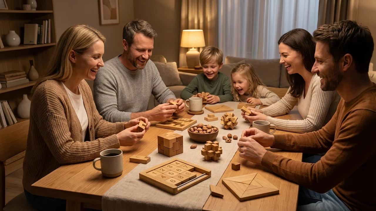 Bambusta valmistettu liukupalapeli — Helppo 8-osainen numeropeli - 6