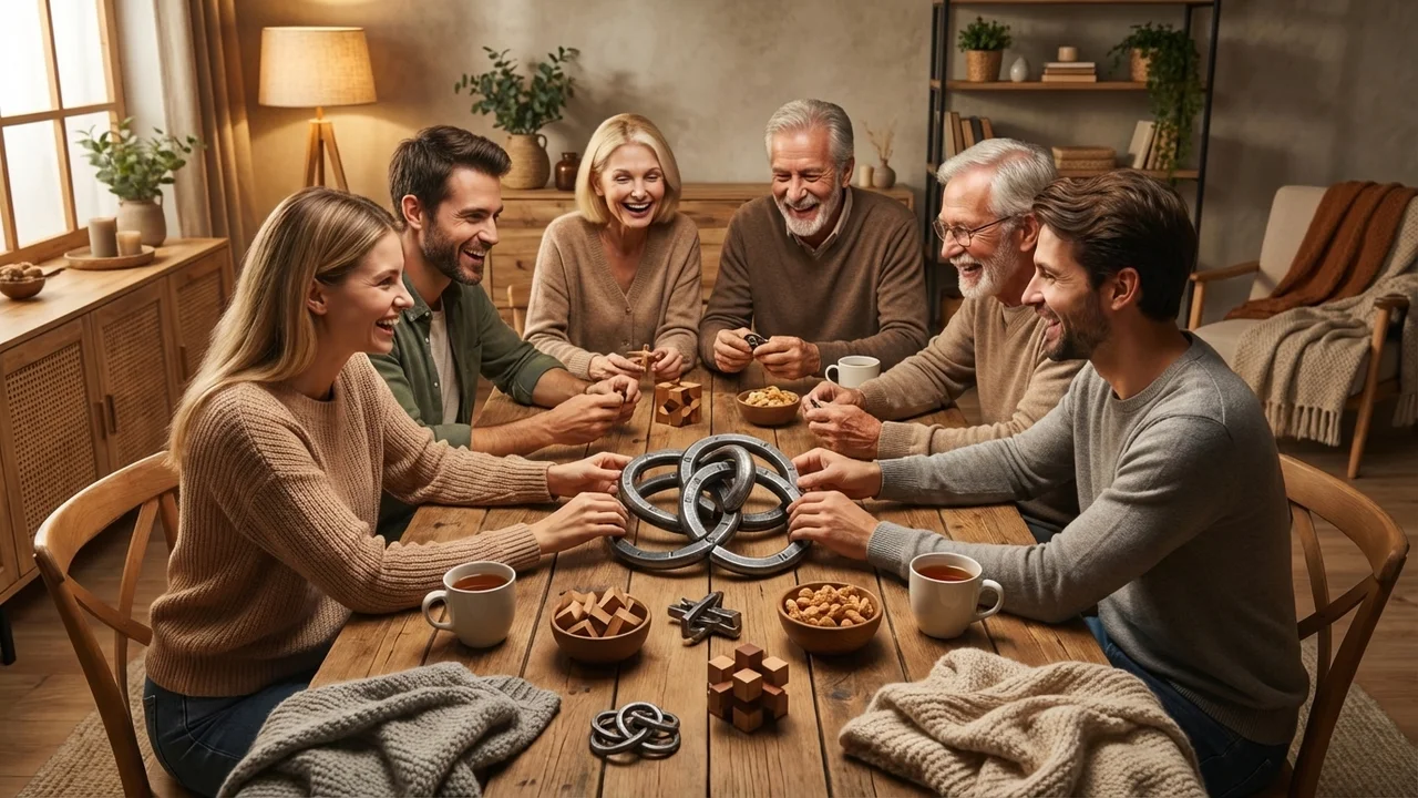 Valettu metallinen rengaspalapelikokoelma — Vaikea 4-osainen haaste hänelle - 6