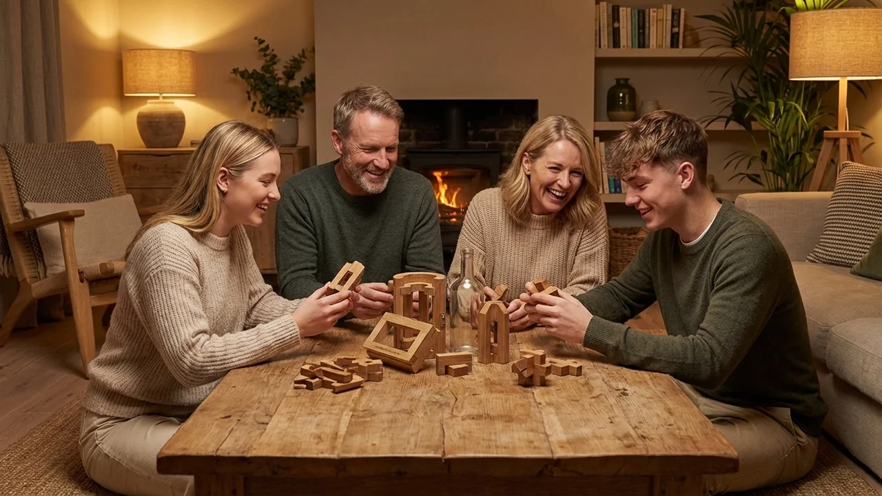 Tamminen pullopalapeli — Keskitaso puinen häkkilahja hänelle - 6