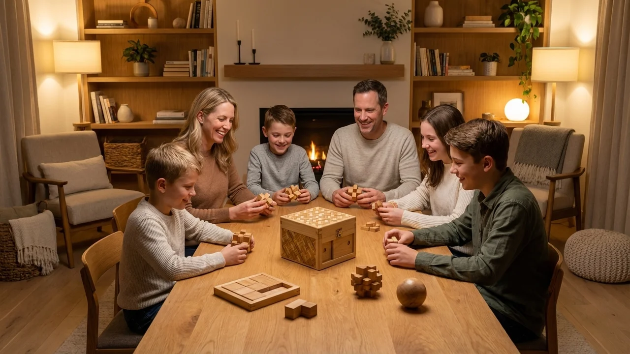 Hinoki Yosegi -palapelirasia — Keskivaikea 12-vaiheinen Salainen Lokero - 6