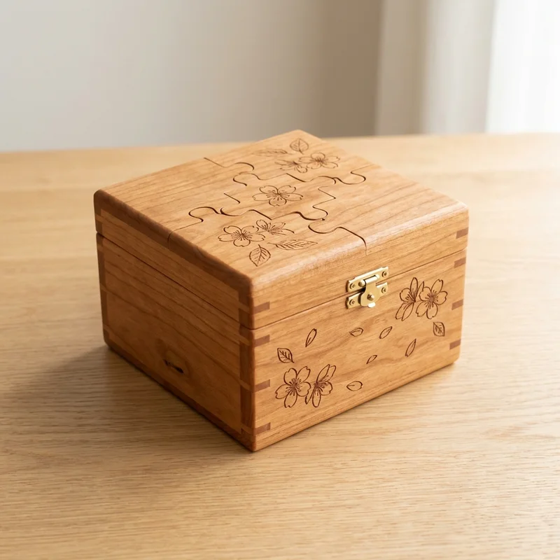 Cherry Blossom Puzzle Box — Easy 7-Step Sakura Design - 1