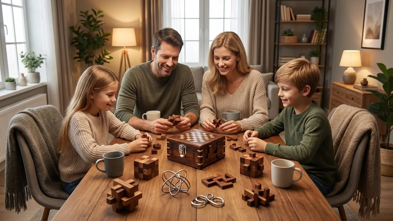 Ruusupuinen shakkipulmalaatikko — Asiantuntijatason käsinvalmistettu salainen lokero - 6