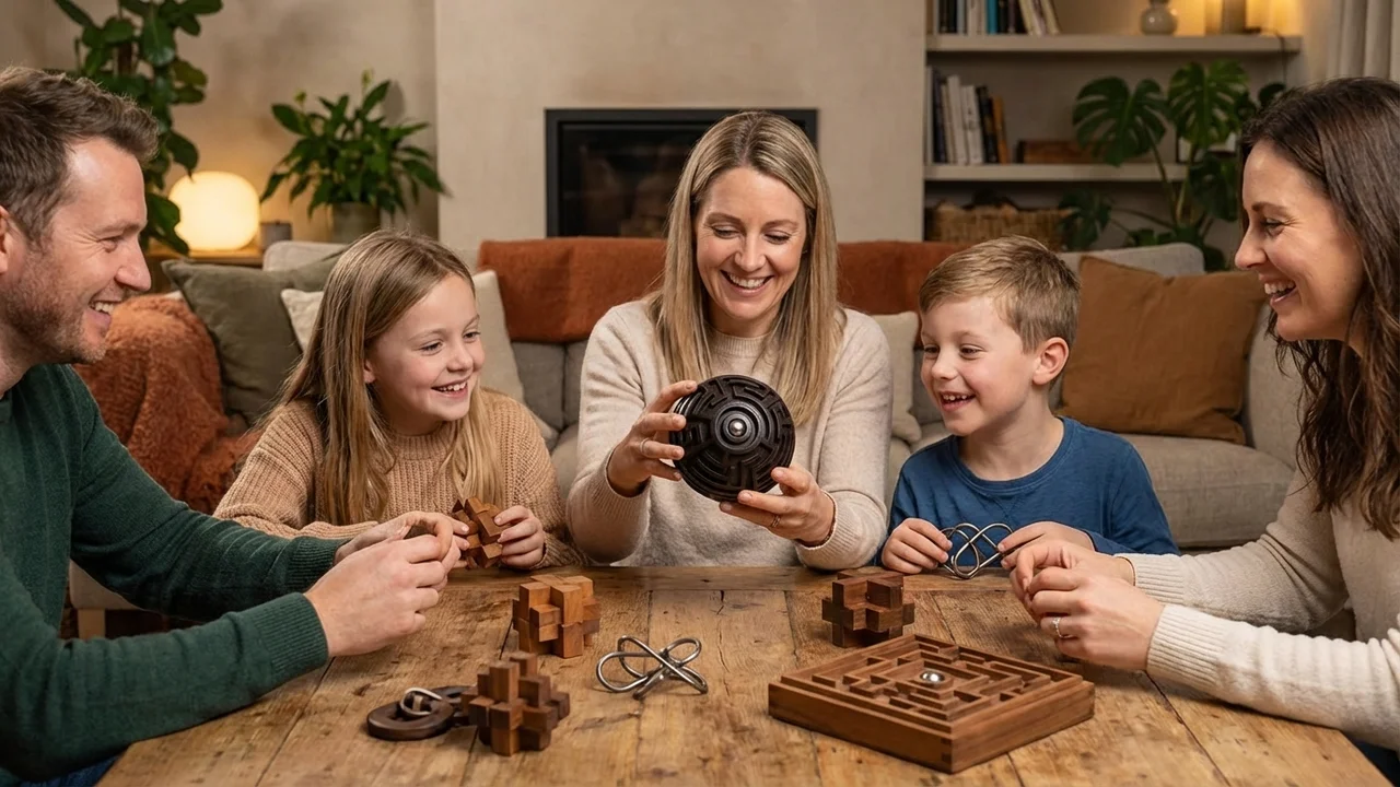 Eebenpuinen labyrinttipallo — Vaikea sorvaamalla valmistettu pallolabyrintti - 6