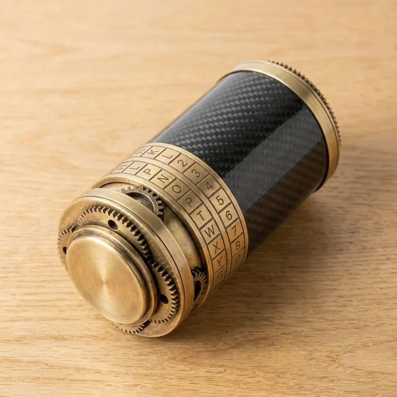 Hiilikuitu-cryptex-kassakaappi — Vaikea rajoitetun erän lukkopulma - 2