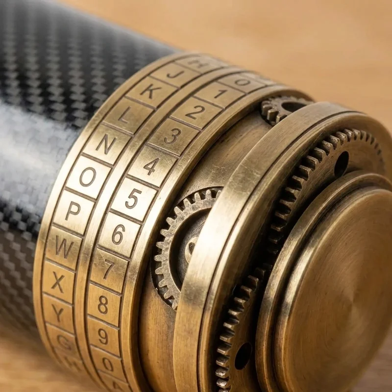 Hiilikuitu-cryptex-kassakaappi — Vaikea rajoitetun erän lukkopulma - 3