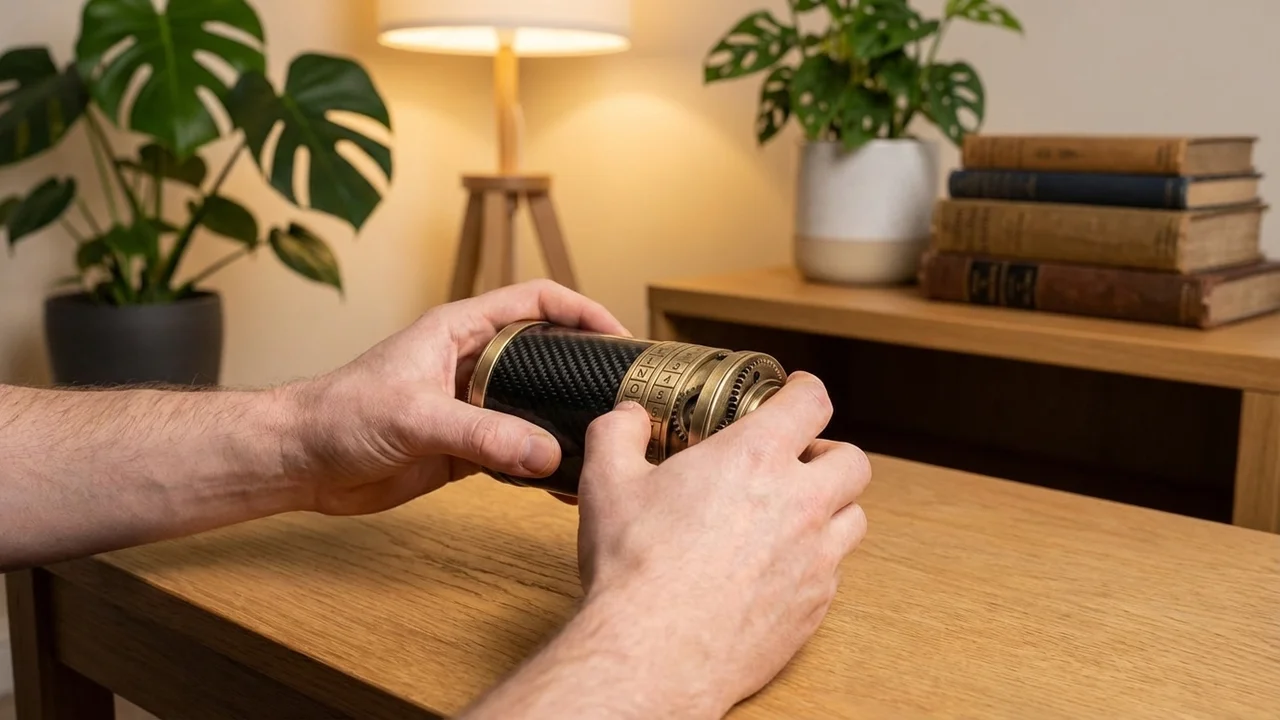 Hiilikuitu-cryptex-kassakaappi — Vaikea rajoitetun erän lukkopulma - 5