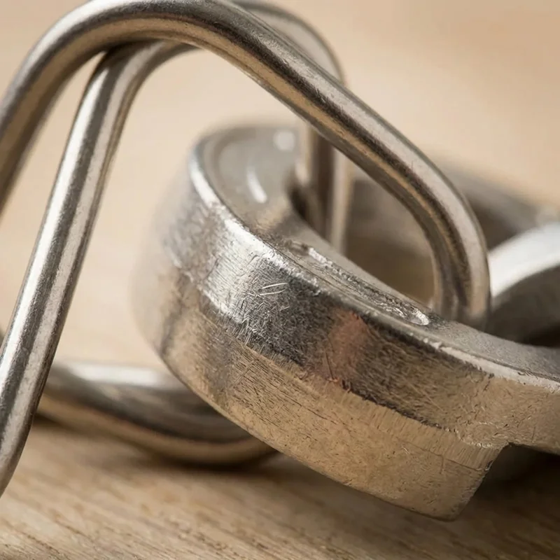 Wire & Cast Metal Puzzle Duo — Medium Mixed Challenge Set - 3