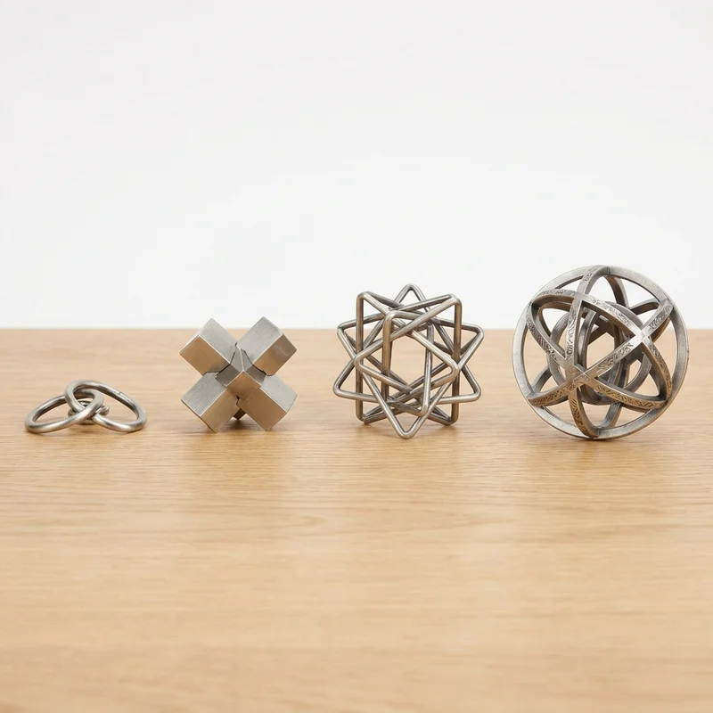 Metal Brain Teaser Family Pack — Easy to Hard Progression Set - 1