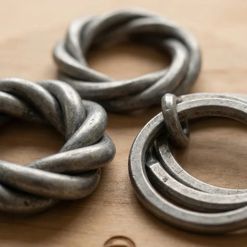 Valettu metallipulmalahjasetti — Keskivaikea kolmen rengaspulman setti - 3