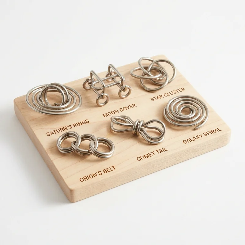 Wire Puzzle Set — Easy-to-Medium Galaxy Collection for Kids - 1