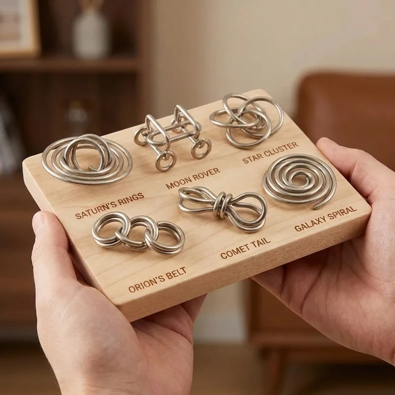 Wire Puzzle Set — Easy-to-Medium Galaxy Collection for Kids - 4
