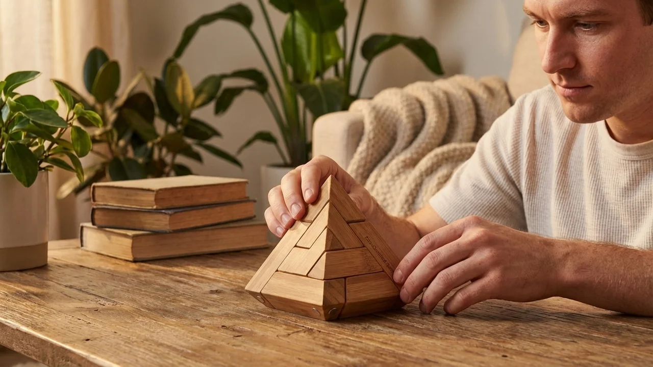 Ekologinen bambupyramidi — Vaikea 6-osainen pinoamispalapeli - 5