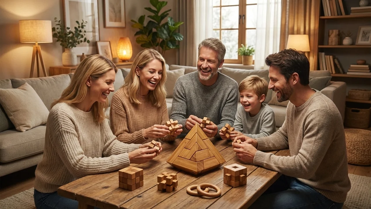 Ekologinen bambupyramidi — Vaikea 6-osainen pinoamispalapeli - 6