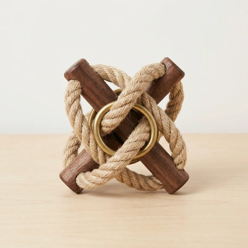 Double Helix Rope Puzzle — Expert Twisted Cord Enigma - 1