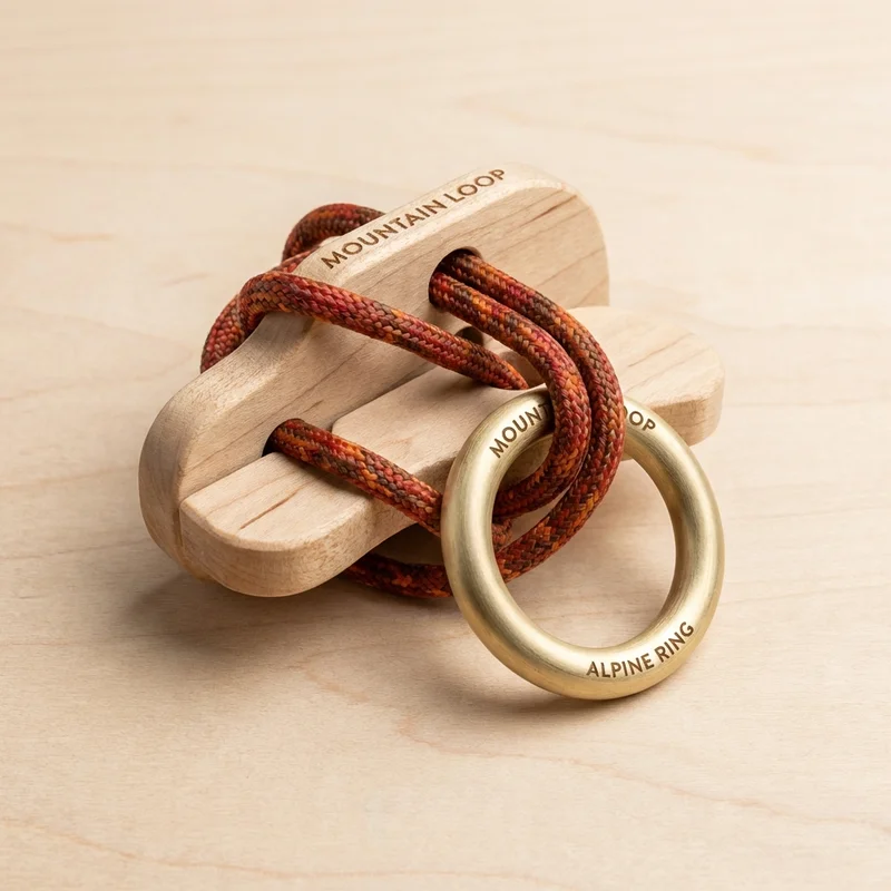 Mountain Loop Rope Puzzle — Hard Alpine Ring Release - 1