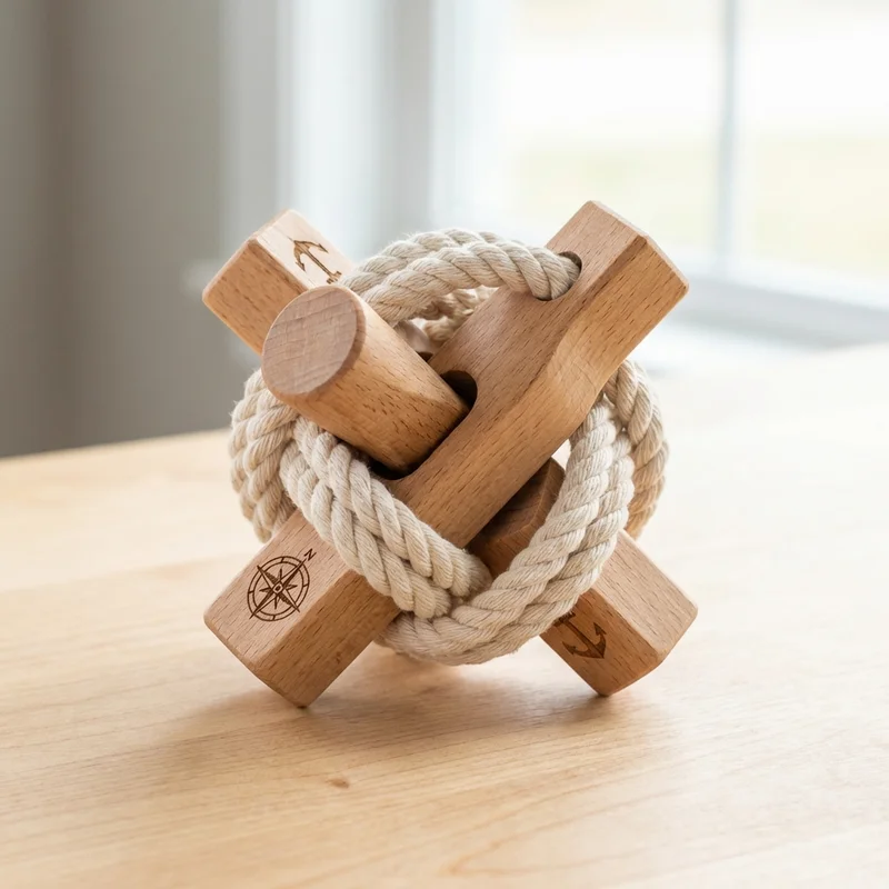 Sailor's Knot Rope Puzzle — Medium Nautical Challenge - 1
