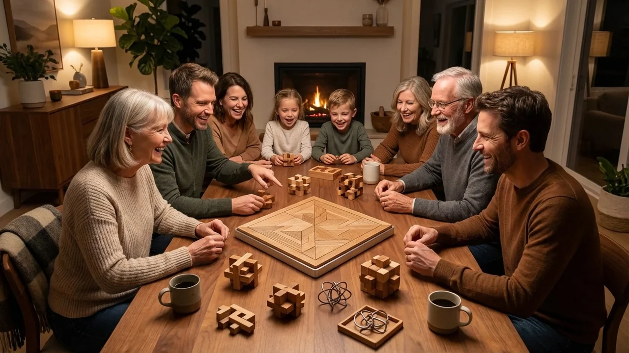 Kovapuinen neliömosaiikkipulma — Keskivaikea geometrinen kuvio - 6