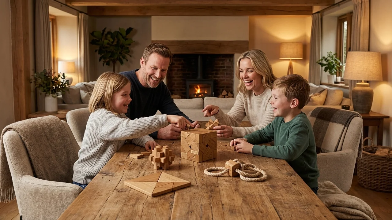 Tamminen parkettineliöpulma — Vaikea lomittainen kuvio - 6