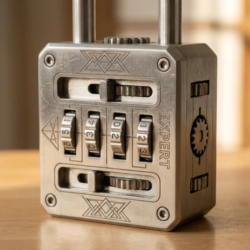 Teräksinen Sarjalukkopähkinä — Asiantuntijatason Monivaihelukko - 3